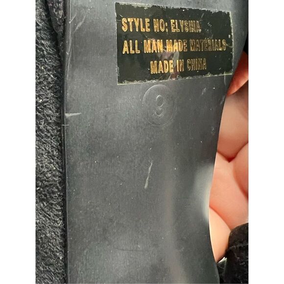 Herstyle Black Suede Peep Toe Stiletto Heels Size 9 - Picture 11 of 16